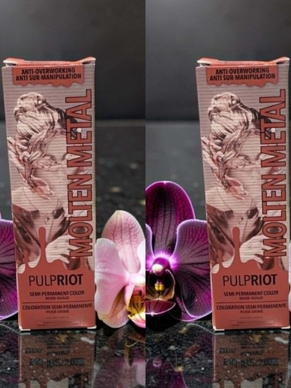 Pulp Riot Molten Metal Rose Gold Semi Permanent Color 4 oz_ 2 units